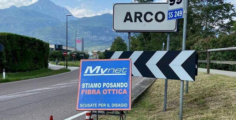 MYNET TRENTINO RAGGIUNGE LA ZONA INDUSTRIALE "LINFANO" AD ARCO DI TRENTO