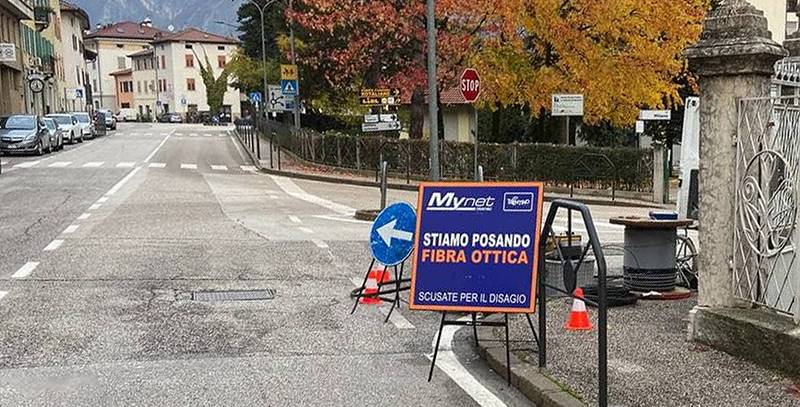 LA FIBRA OTTICA DI MYNET TRENTINO ARRIVA A MEZZOLOMBARDO