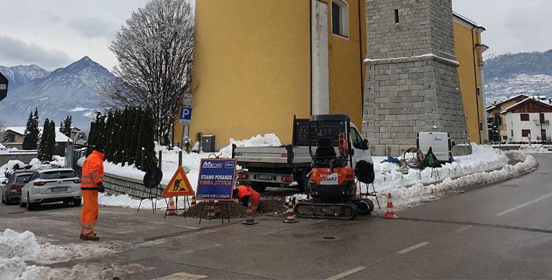 FIBRA OTTICA, NUOVO CANTIERE DI MYNET TRENTINO A SCURELLE