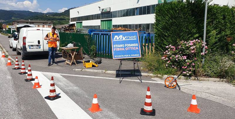 PROSEGUONO I LAVORI DI MYNET TRENTINO A PERGINE VALSUGANA: A BREVE BANDA ULTRALARGA DISPONIBILE IN MOLTI QUARTIERI DELLA PERIFERIA