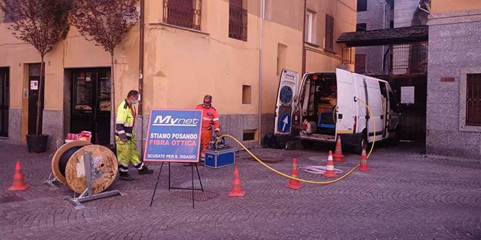 A MORBEGNO E&#39; ARRIVATA LA FIBRA OTTICA DI MYNET